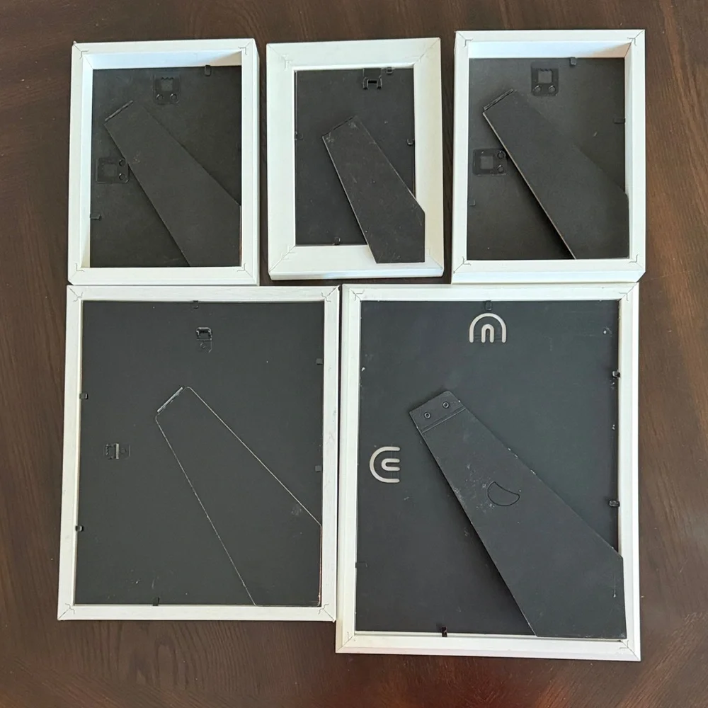 IKEA White Picture Frame Collection - Set of 5